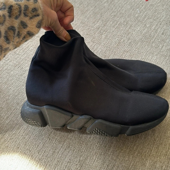 Italian made lug sole sock style chunky slip on shoe size Italian 30 or US 8 - Picture 5 of 7